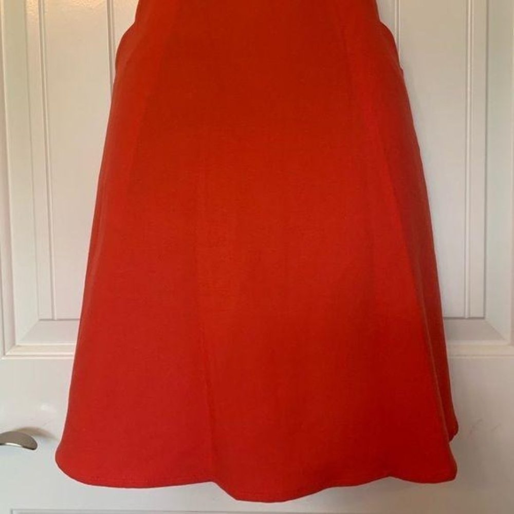 Crissie Red Scallop Neckline A-line Dress NWOT - Picture 5 of 8